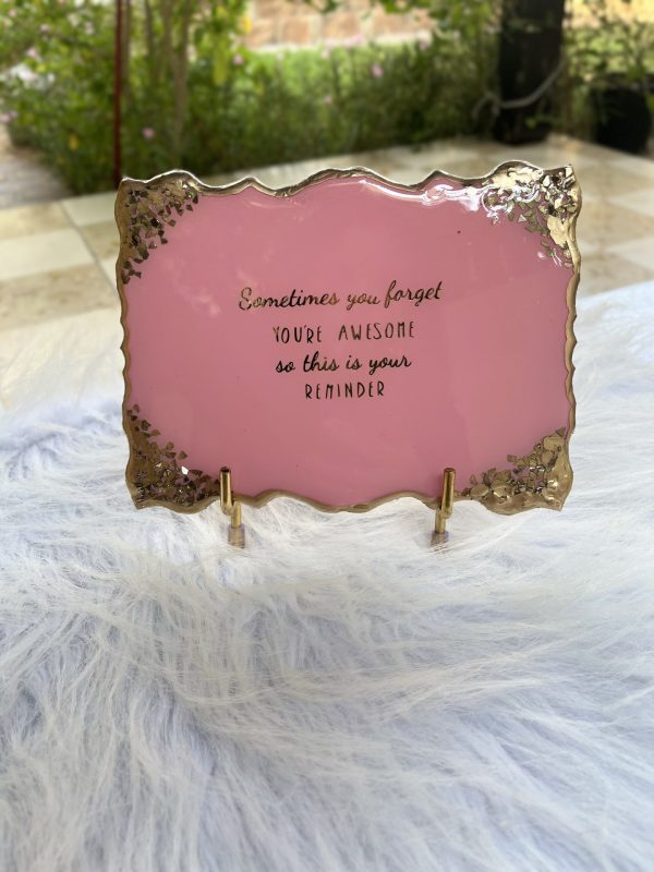 Affirmation Board in resin ( fully customisable)